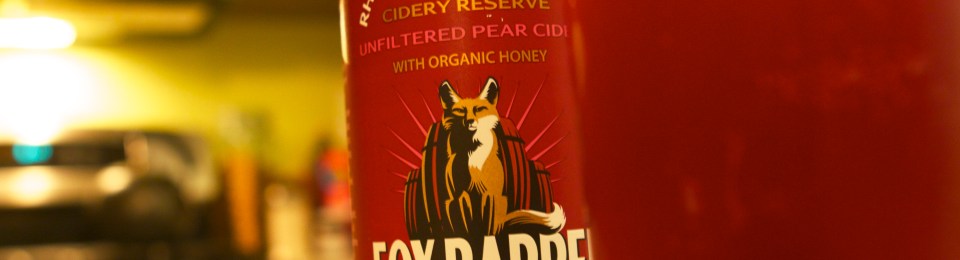 Fox Barrel Pear Cider with Rhubarb and Elderberries